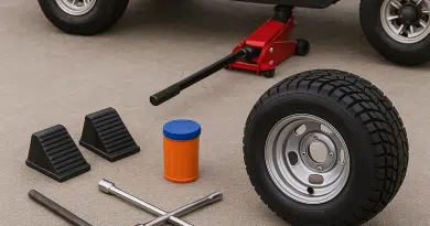 how to change a golf cart tire