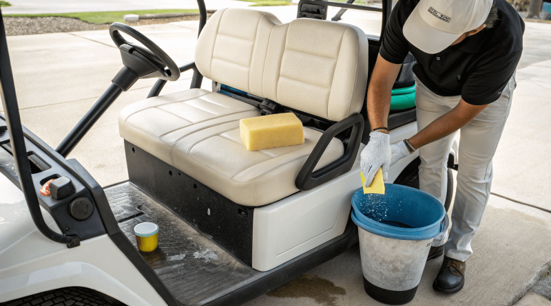How to Clean White Golf Cart Seats