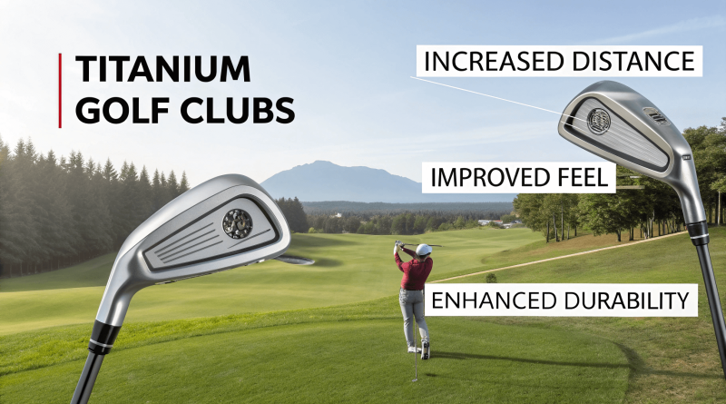 What are the advantages of titanium golf clubs?